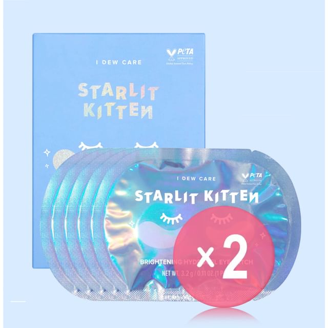 I DEW CARE-Starlit Kitten Brightening Hydrogel Eye Patch Set 2pcs Bundle Set