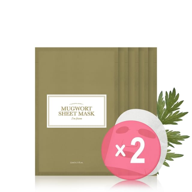 I-m from-Mugwort Sheet Mask Set 2pcs Bundle Set