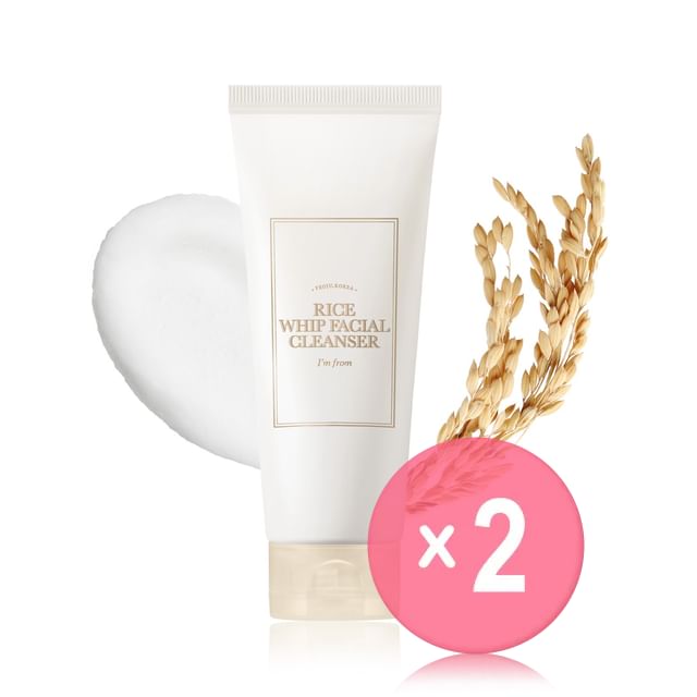I-m from-Rice Whip Facial Cleanser 2pcs Bundle Set