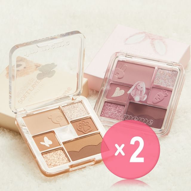 I-M MEME-Wonder Soft Layer Eye Palette - 2 Types 2pcs Bundle Set