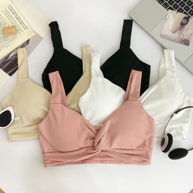 Iasia-Plain Knot Bra Top