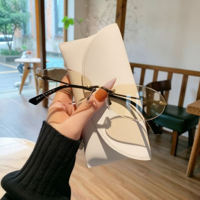 iLANURA-Oval Rimless Glasses