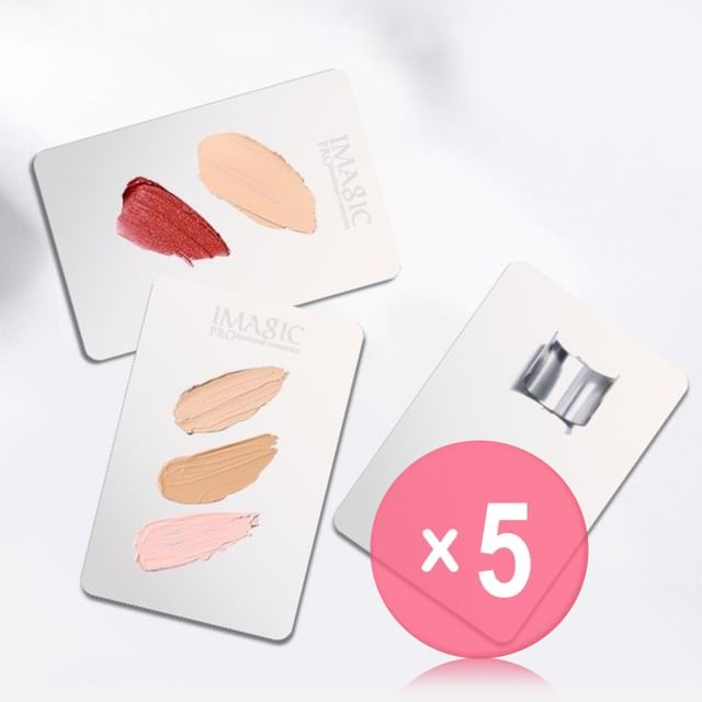 IMAGIC-Ring Stainless Steel Makeup Mixing Palette 5pcs Bundle Set