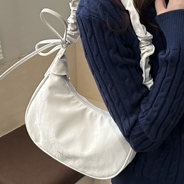 Indenis-Cracked Effect Hobo Bag