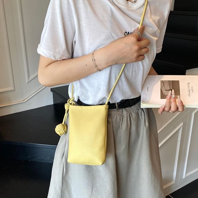 Indenis-Faux Leather Crossbody Bag