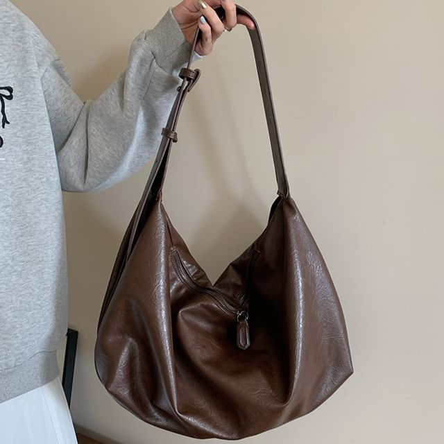 Indenis-Faux Leather Shoulder Bag