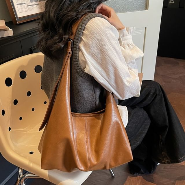 Indenis-Faux Leather Shoulder Bag