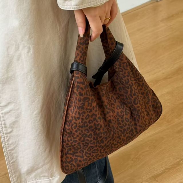 Indenis-Leopard Print Tote Bag
