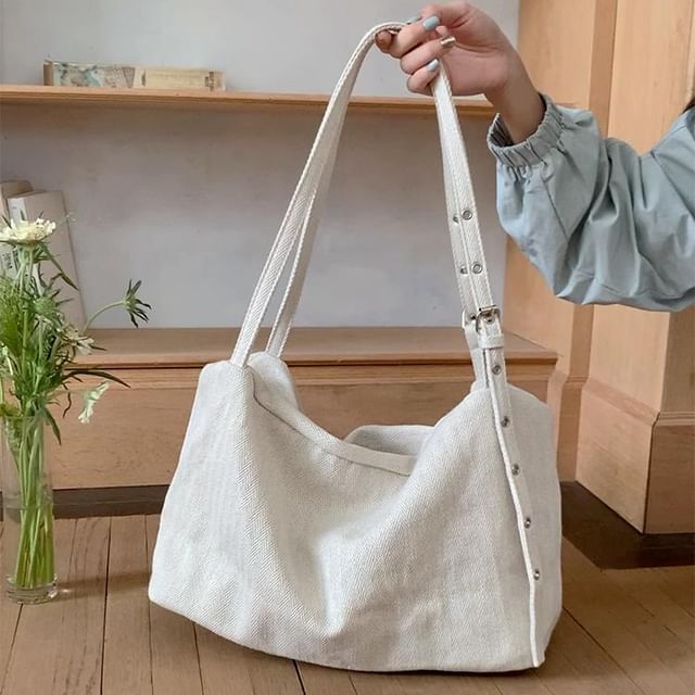 Indenis-Plain Canvas Tote Bag