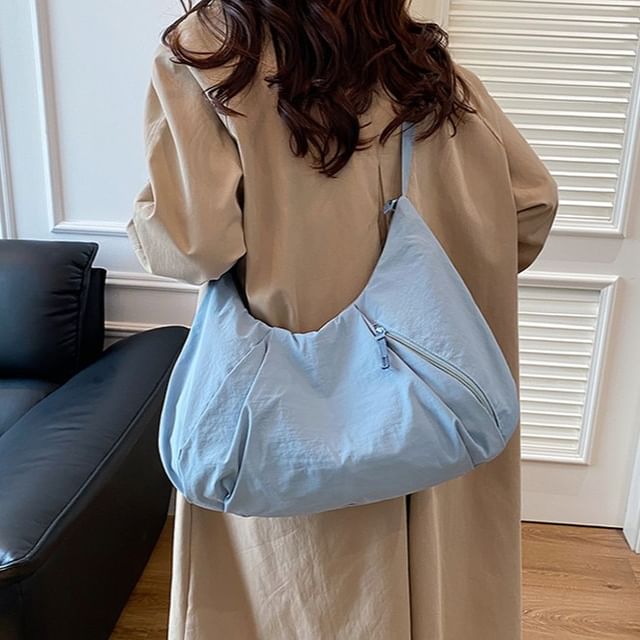 Indenis-Plain Shoulder Bag