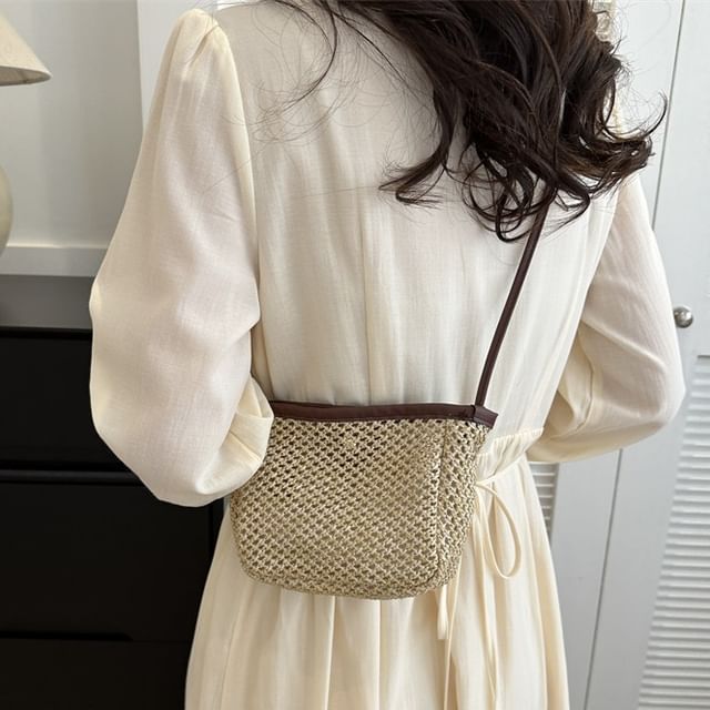 Indenis-Straw Crossbody Bag