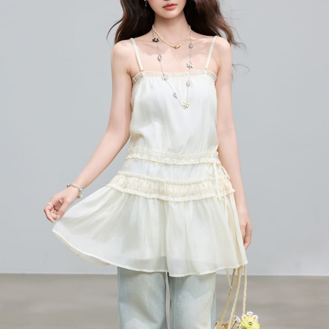 INEN-Square Neck Plain Camisole Top