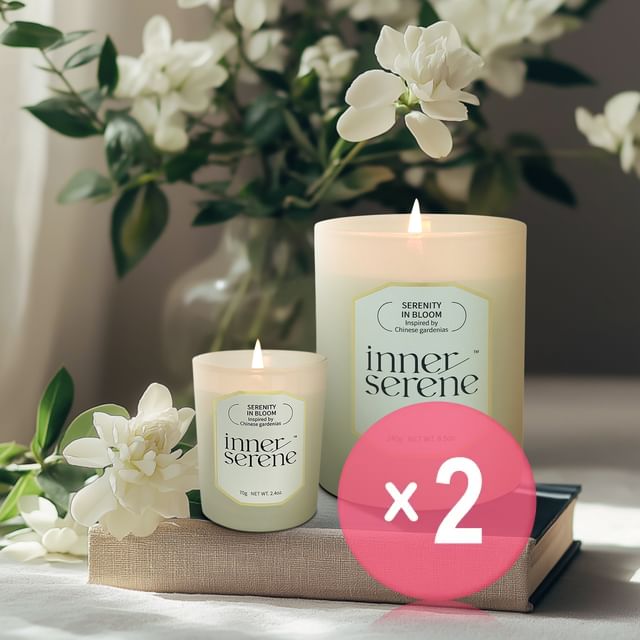 inner-serene-Scented Candle - Serenity In Bloom 2pcs Bundle Set