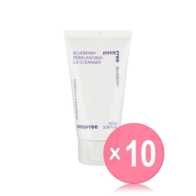 innisfree-Blueberry Rebalancing 55 Cleanser 10pcs Bundle Set