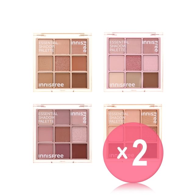 innisfree-Essential Shadow Palette - 4 Types 2pcs Bundle Set
