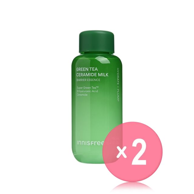 innisfree-Green Tea Ceramide Milk Barrier Essence 2pcs Bundle Set