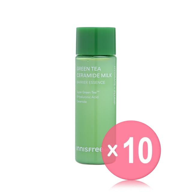 innisfree-Green Tea Ceramide Milk Barrier Essence Mini 10pcs Bundle Set
