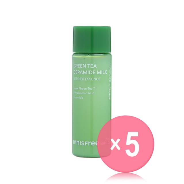 innisfree-Green Tea Ceramide Milk Barrier Essence Mini 5pcs Bundle Set
