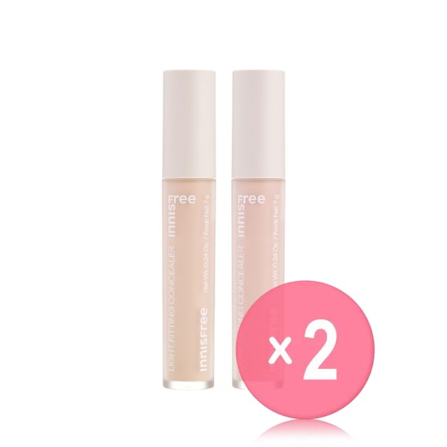 innisfree-Light Fitting Concealer Dark Circle Cover - 2 Colors 2pcs Bundle Set