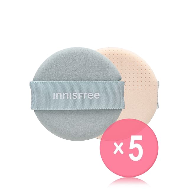 innisfree-No-Sebum Powder Cushion Puff 5pcs Bundle Set