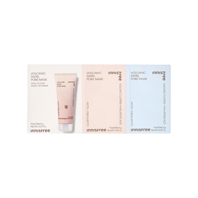 innisfree-Volcanic Swirl Pore Mask Sachet - Máscara para Poros em Sachê-6 G