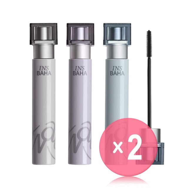 INSBAHA-Lengthening Thick Slim Wavy Mascara - 3 Types 2pcs Bundle Set
