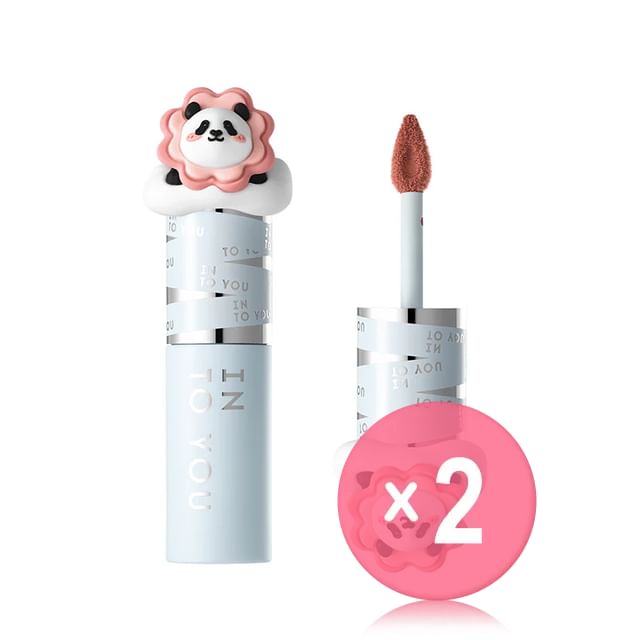 INTO YOU-M Lan Panda Shero Super Matte Lip Mud - 4 Colors 2pcs Bundle Set