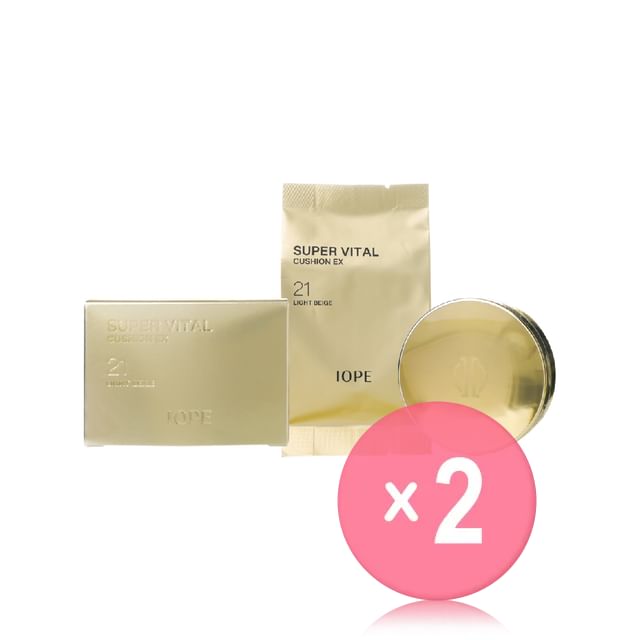 IOPE-Super Vital Cushion EX Set - 2 Colors 2pcs Bundle Set