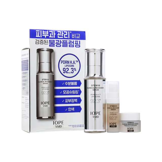 IOPE STEM III CLINICAL RECOVERY セット IOPE - XMD Stem III Clinical Recovery Serum Special Set | YesStyle