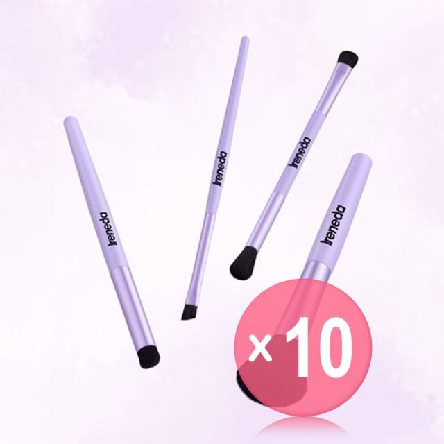 IRENEDA-Soft Touch Makeup Brush - 4 Types 10pcs Bundle Set