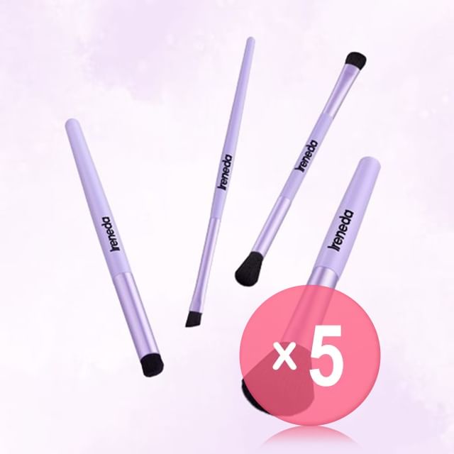 IRENEDA-Soft Touch Makeup Brush - 4 Types 5pcs Bundle Set