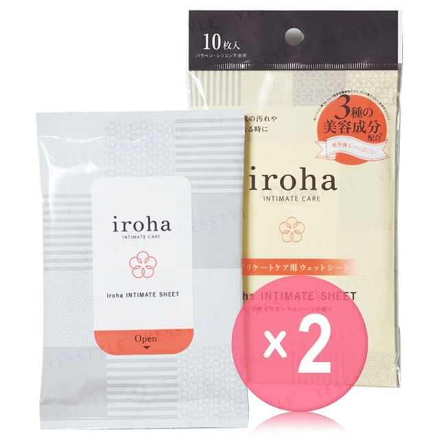 iroha INTIMATE CARE-Intimate Sheet 2pcs Bundle Set