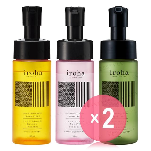 iroha INTIMATE CARE-Intimate Wash Foam Type 2pcs Bundle Set