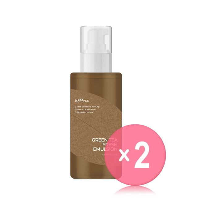 Isntree-Green Tea Fresh Emulsion 120ml 2pcs Bundle Set