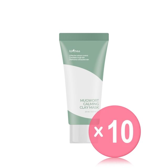 Isntree-Mugwort Calming Clay Mask Mini 10pcs Bundle Set