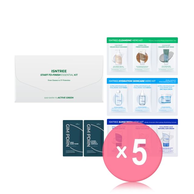 Isntree-Start-To-Finish Essential Kit 5pcs Bundle Set