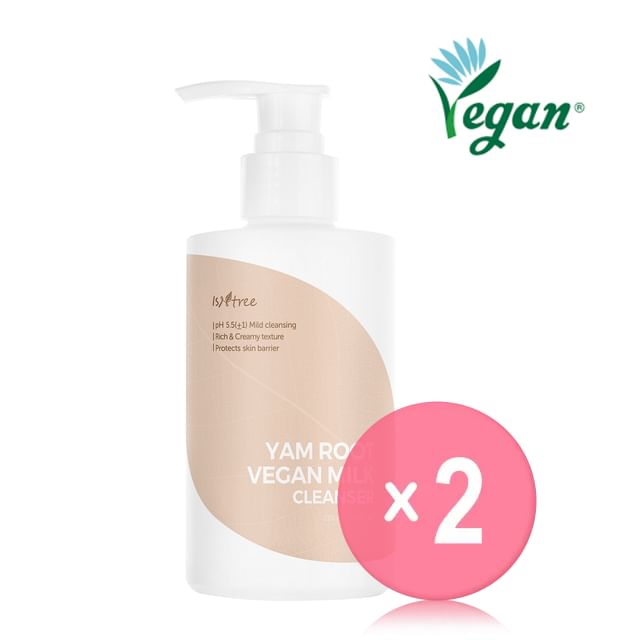 Isntree-Yam Root Vegan Milk Cleanser 2pcs Bundle Set - Set Combo Detergente Viso Vegano 2pz-220ml X 2 Pz