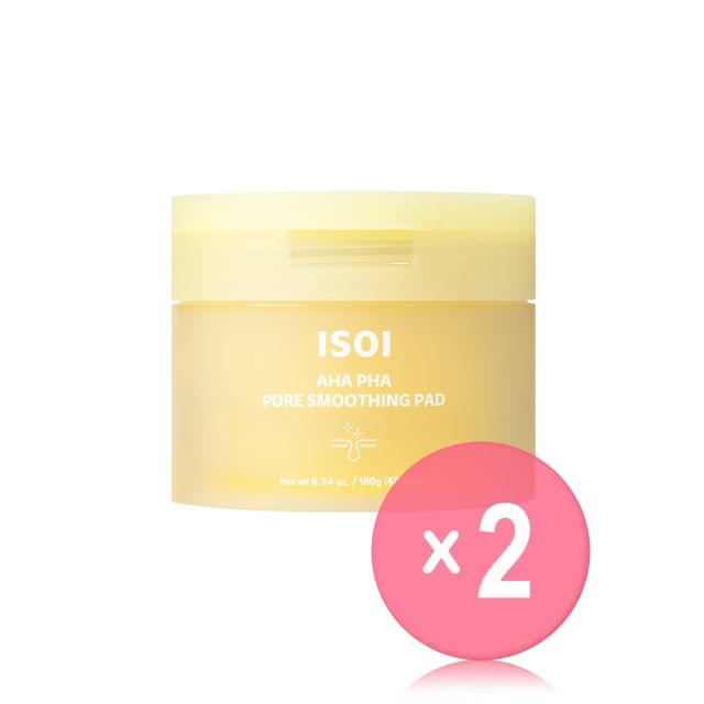 ISOI-AHA PHA Pore Smoothing Pad 2pcs Bundle Set