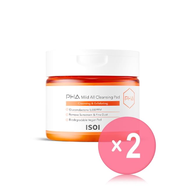 ISOI-PHA Mild All Cleansing Pad 2pcs Bundle Set
