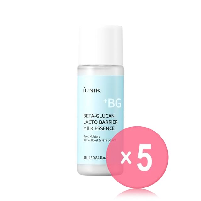 iUNIK-Beta-Glucan Lacto Barrier Milk Essence Mini 5pcs Bundle Set