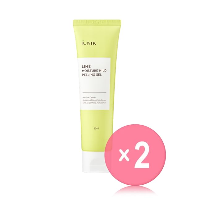 iUNIK-Lime Moisture Mild Peeling Gel 2pcs Bundle Set