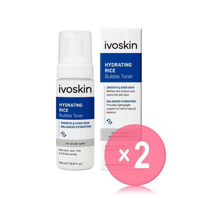 ivoskin-Hydrating Rice Bubble Toner 2pcs Bundle Set