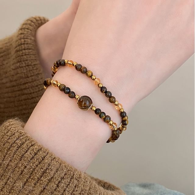 Jael-Beaded Layered Bracelet