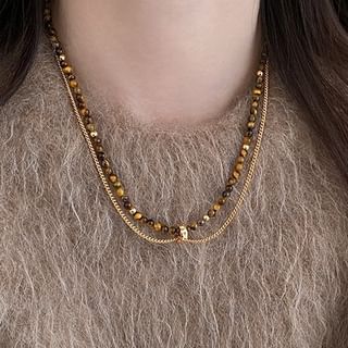 Jael-Beaded Layered Necklace