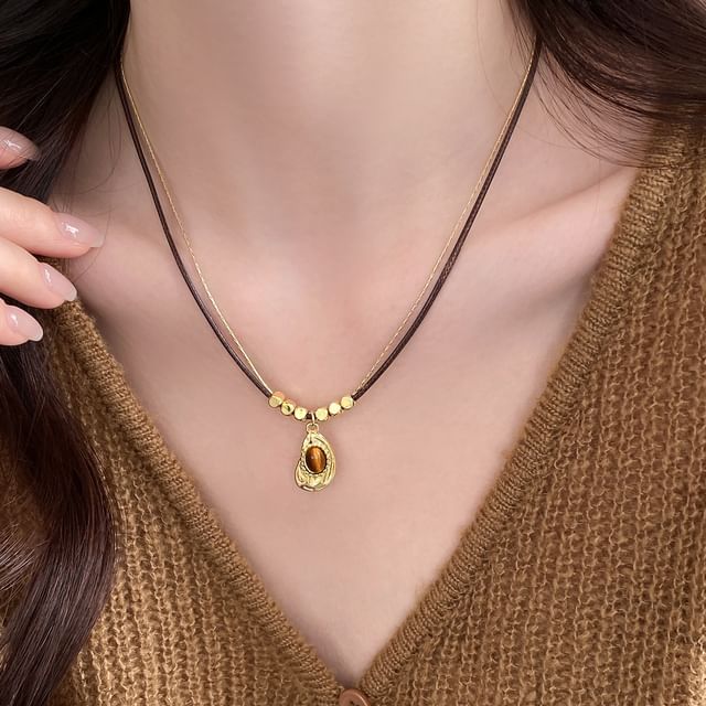 Jael-Beaded Long Necklace