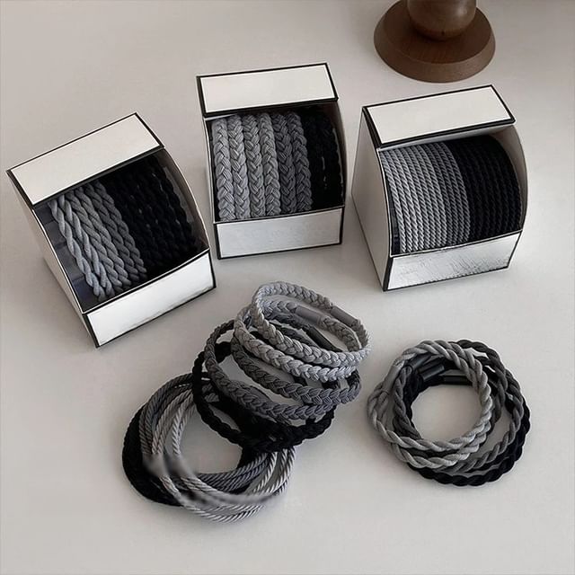 Jael-Braided Hair Tie Various Designs Set