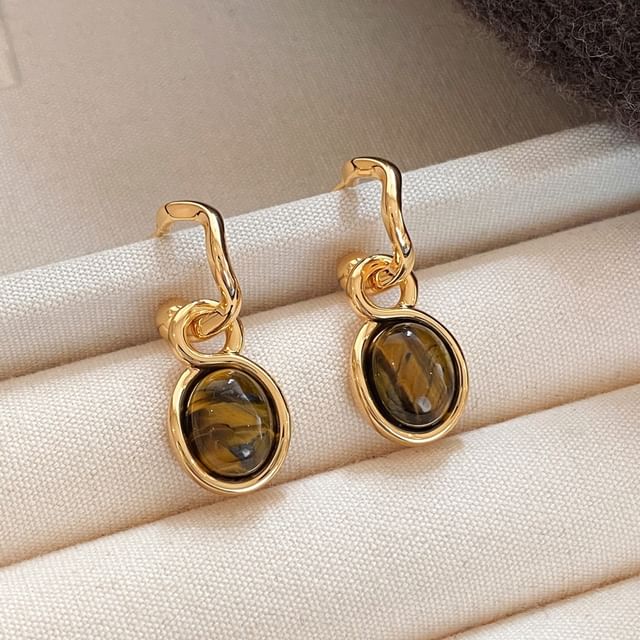 Jael-Cabochon Drop Earring