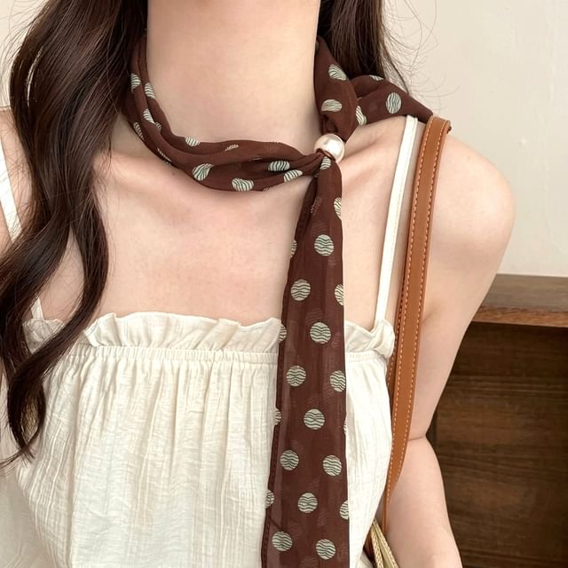 Jael-Dotted Print Twilly