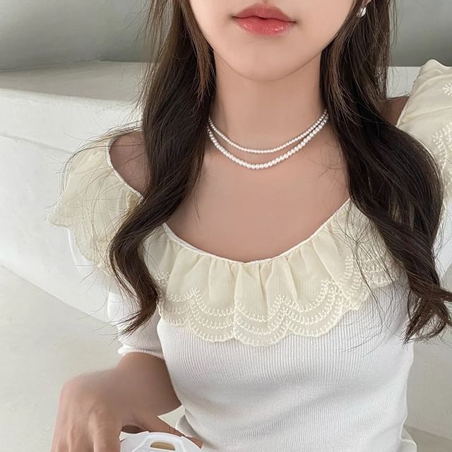 Jael-Faux Pearl Necklace