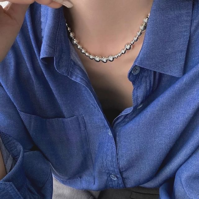 Jael-Irregular Beaded Necklace